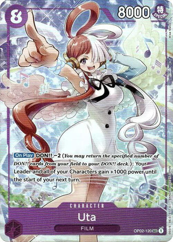 Uta - OP02-120 [Premium Card Collection -Uta-] [Foil] (One Piece Promotion Cards)(OP02-120)(SEC)