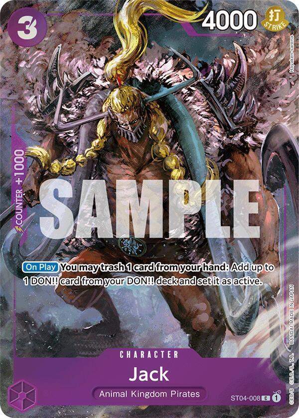 Jack [Premium Card Collection -BANDAI CARD GAMES Fest. 23-24 Edition-] [Foil] (One Piece Promotion Cards)(ST04-008)(C)