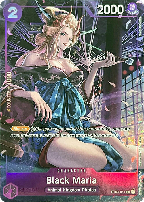 Black Maria [Premium Card Collection -BANDAI CARD GAMES Fest. 23-24 Edition-] [Foil] (One Piece Promotion Cards)(ST04-011)(C)