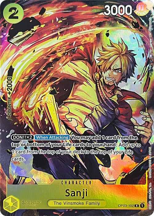 Sanji [Premium Card Collection -BANDAI CARD GAMES Fest. 23-24 Edition-] [Foil] (One Piece Promotion Cards)(OP03-102)(R)