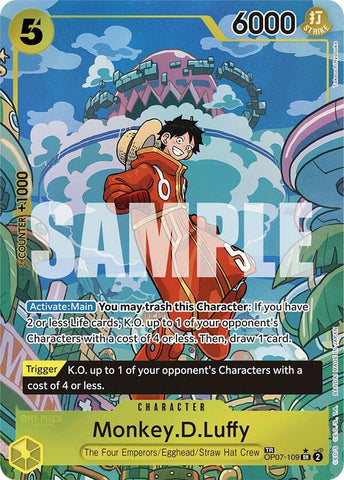 Monkey.D.Luffy - Treasure Rare - Foil (Two Legends)(OP07-109)(TR)