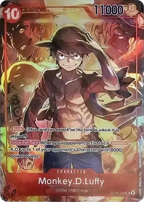 Monkey.D.Luffy [Treasure Booster Set] [Foil] (One Piece Promotion Cards)(ST10-006)(SR)
