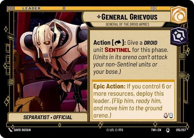 General Grievous, General of the Droid Armies (Twilight of the Republic)(TWI-015/257)(S)
