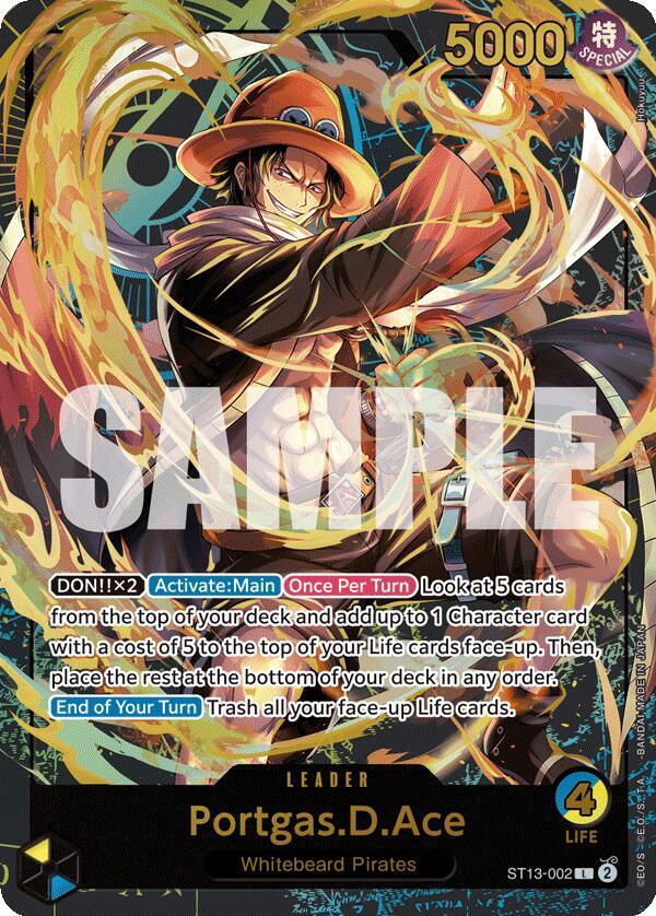 Portgas.D.Ace [Premium Card Collection -Leader Collection-] [Foil] (One Piece Promotion Cards)(ST13-002)(L)
