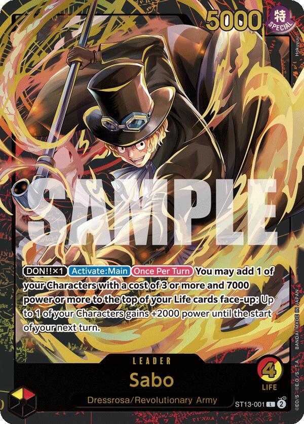 Sabo [Premium Card Collection -Leader Collection-] [Foil] (One Piece Promotion Cards)(ST13-001)(L)