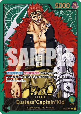 Eustass"Captain"Kid [Premium Card Collection -Leader Collection-] [Foil] (One Piece Promotion Cards)(ST02-001)(L)