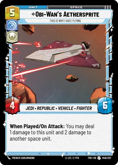 Obi-Wan’s Aethersprite, This is Why I Hate Flying - Foil (Twilight of the Republic)(TWI-048/257)(U)