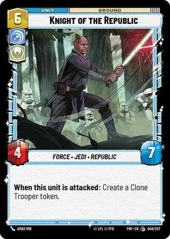 Knight of the Republic - Foil (Twilight of the Republic)(TWI-049/257)(C)