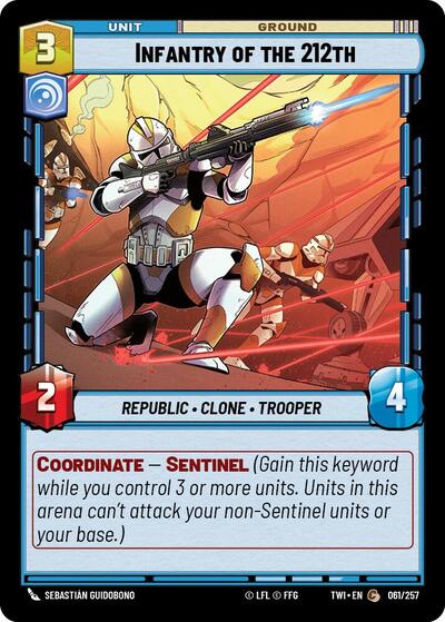 Infantry of the 212th - Foil (Twilight of the Republic)(TWI-061/257)(C)