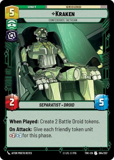 Kraken, Confederate Tactician (Twilight of the Republic)(TWI-084/257)(U)