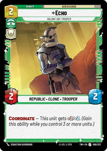 Echo, Valiant Arc Trooper (Twilight of the Republic)(TWI-090/257)(U)
