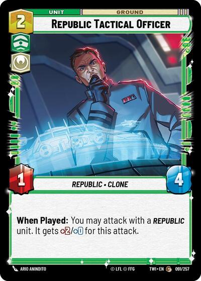 Republic Tactical Officer - Foil (Twilight of the Republic)(TWI-091/257)(C)