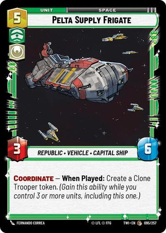 Pelta Supply Frigate - Foil (Twilight of the Republic)(TWI-095/257)(C)
