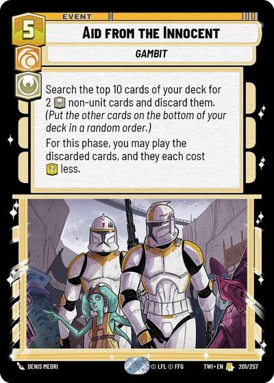 Aid from the Innocent (Twilight of the Republic)(TWI-201/257)(R)
