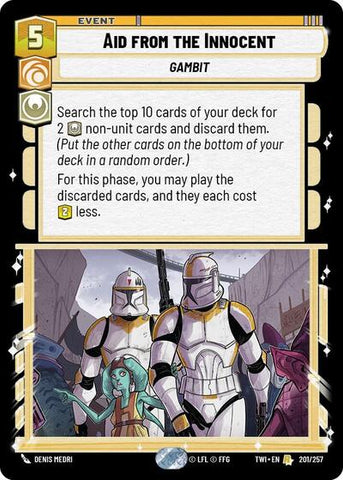 Aid from the Innocent (Twilight of the Republic)(TWI-201/257)(R)