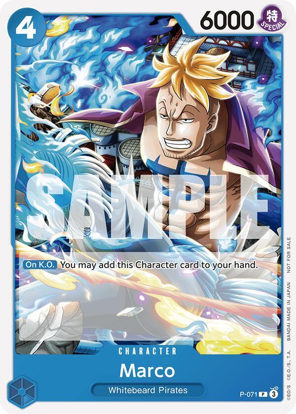 Marco [Two Legends Pre-Release] (One Piece Promotion Cards)(P-071)(PR)