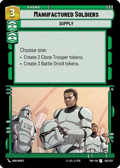 Manufactured Soldiers (Twilight of the Republic)(TWI-102/257)(U)