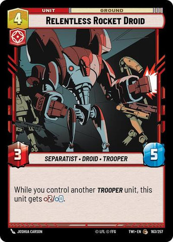 Relentless Rocket Droid (Twilight of the Republic)(TWI-163/257)(C)