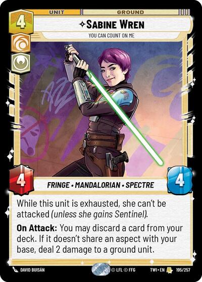 Sabine Wren, You Can Count On Me (Twilight of the Republic)(TWI-195/257)(R)