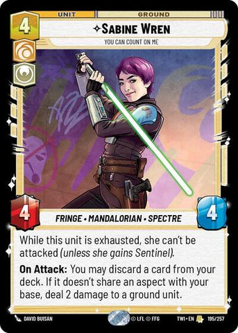 Sabine Wren, You Can Count On Me (Twilight of the Republic)(TWI-195/257)(R)