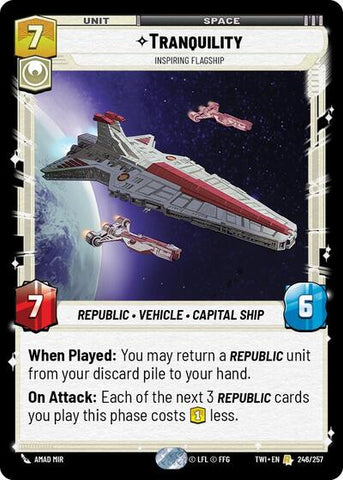 Tranquility, Inspiring Flagship - Foil (Twilight of the Republic)(TWI-246/257)(R)