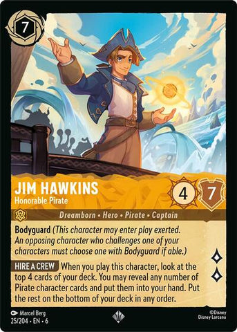 Jim Hawkins - Honorable Pirate (Azurite Sea)(6-025/204)(SR)