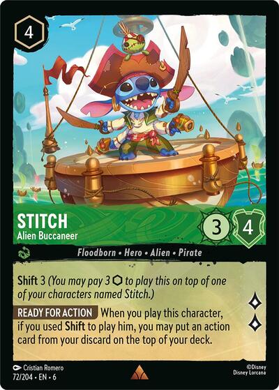 Stitch - Alien Buccaneer (Azurite Sea)(6-072/204)(R)