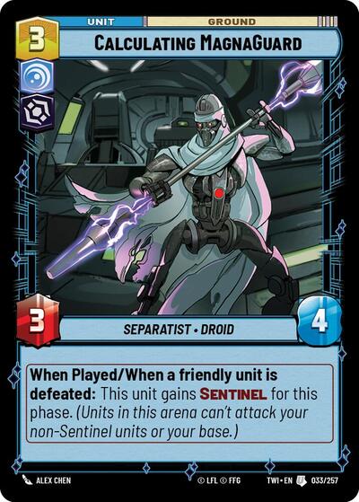 Calculating MagnaGuard - Foil (Twilight of the Republic)(TWI-033/257)(U)