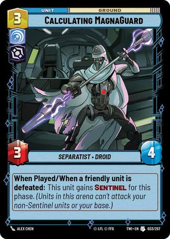 Calculating MagnaGuard - Foil (Twilight of the Republic)(TWI-033/257)(U)
