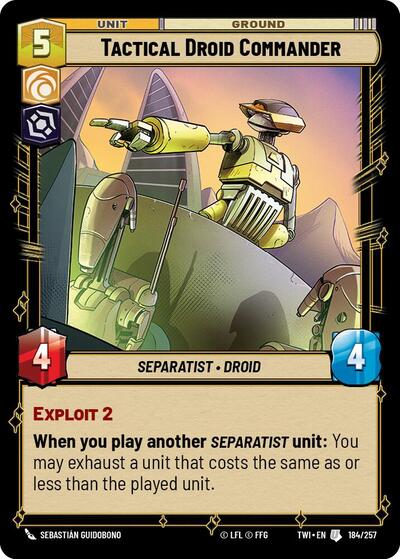 Tactical Droid Commander - Foil (Twilight of the Republic)(TWI-184/257)(U)