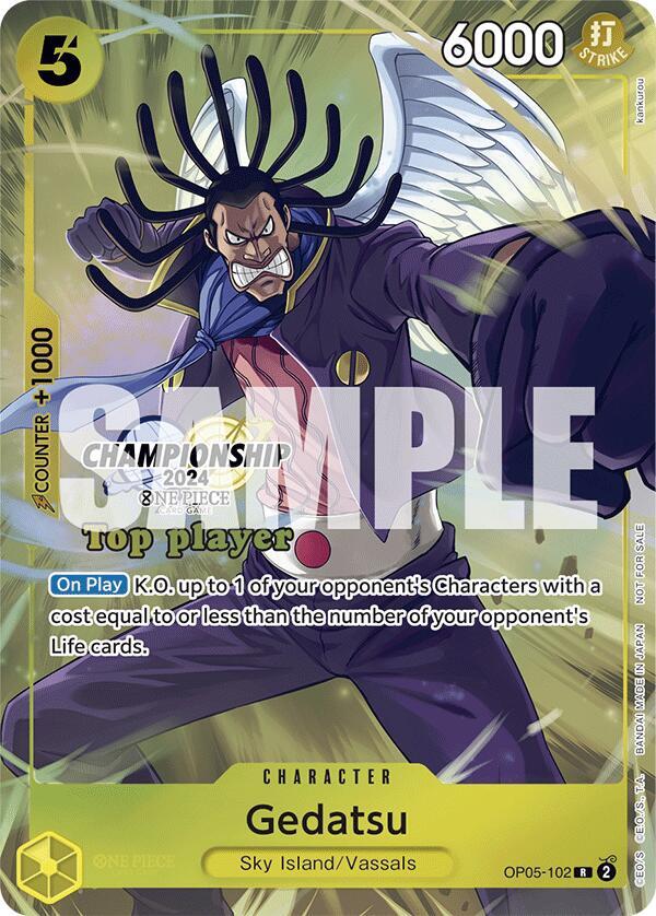 Gedatsu [Championship 2024 Top Player Pack] [Foil] (One Piece Promotion Cards)(OP05-102)(R)