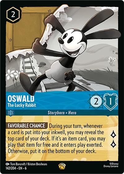 Oswald - The Lucky Rabbit - Cold Foil (Azurite Sea)(6-142/204)(L)
