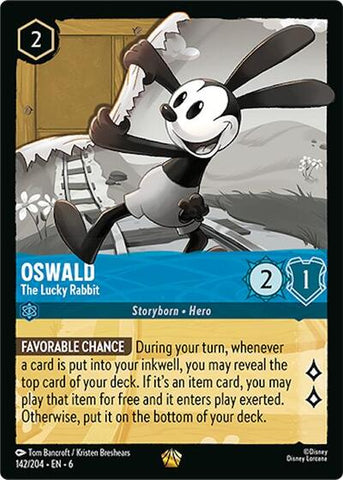 Oswald - The Lucky Rabbit - Cold Foil (Azurite Sea)(6-142/204)(L)