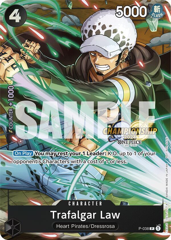 Trafalgar Law - P-038 [CS 2024 Event Pack] [Foil] (One Piece Promotion Cards)(P-038)(PR)