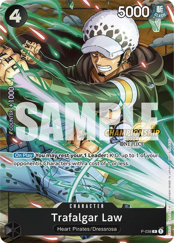 Trafalgar Law - P-038 [CS 2024 Event Pack] [Foil] (One Piece Promotion Cards)(P-038)(PR)