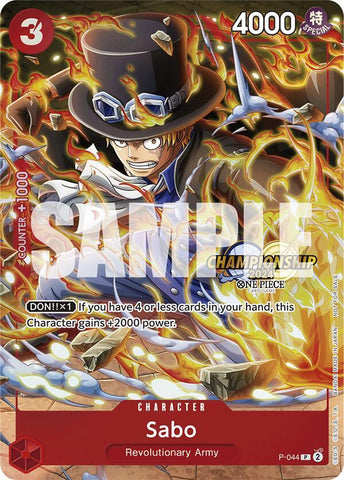 Sabo [CS 2024 Event Pack] [Foil] (One Piece Promotion Cards)(P-044)(PR)