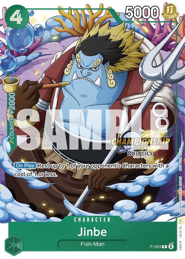 Jinbe [CS 2024 Event Pack] [Foil] (One Piece Promotion Cards)(P-063)(PR)