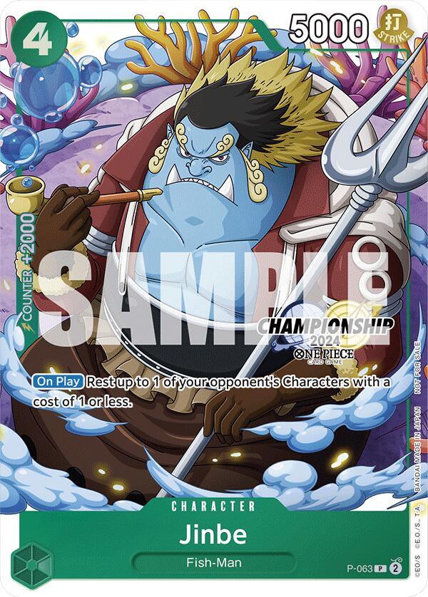 Jinbe [CS 2024 Event Pack Finalist] [Foil] (One Piece Promotion Cards)(P-063)(PR)