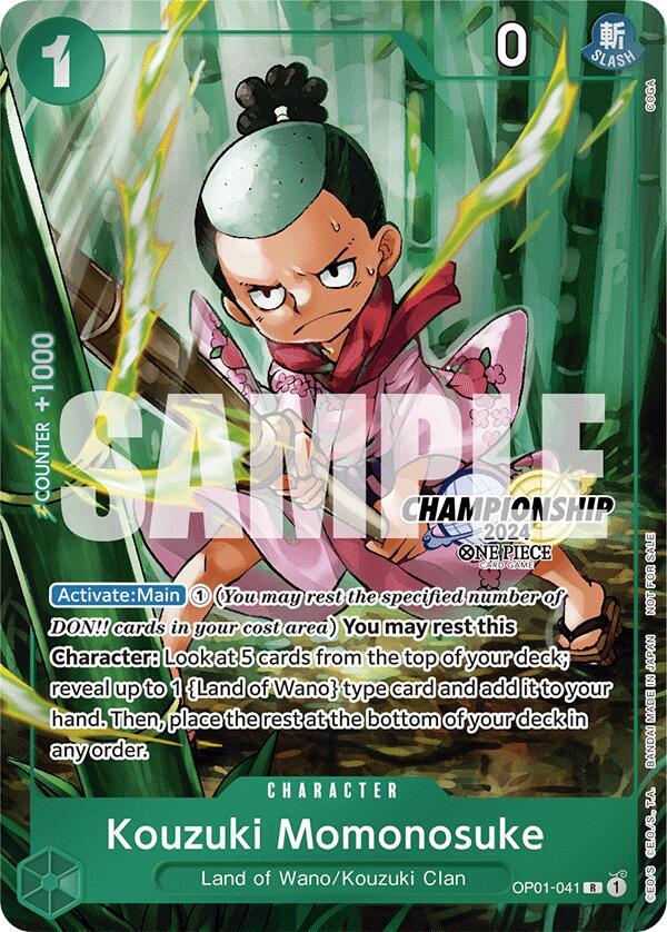 Kouzuki Momonosuke [CS 2024 Celebration Pack] [Foil] (One Piece Promotion Cards)(OP01-041)(R)