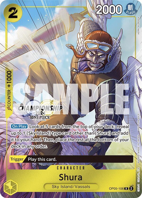 Shura [CS 2024 Celebration Pack] [Foil] (One Piece Promotion Cards)(OP05-106)(R)