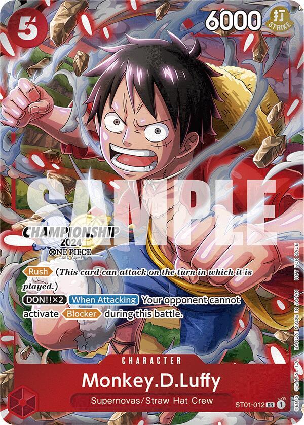 Monkey.D.Luffy [CS 2024 Celebration Pack] [Foil] (One Piece Promotion Cards)(ST01-012)(SR)