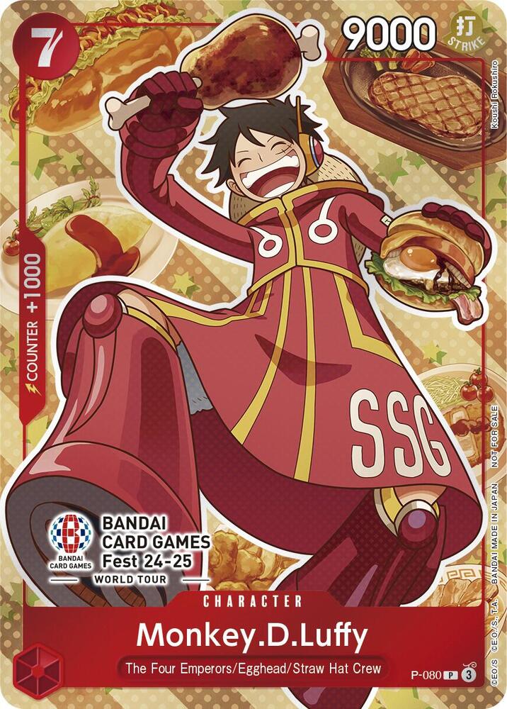 Monkey.D.Luffy [Bandai Card Games Fest 24-25] (One Piece Promotion Cards)(P-080)(PR)