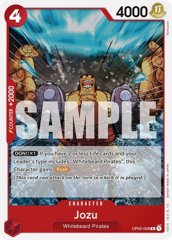 Jozu (Starter Deck 15: RED Edward.Newgate)(OP02-008)(R)