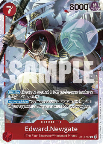 Edward.Newgate (ST15-002) - Foil (Starter Deck 15: RED Edward.Newgate)(ST15-002)(SR)