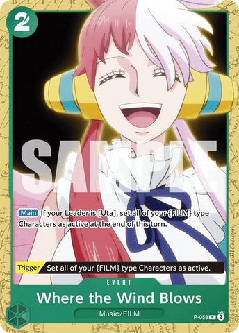 Where the Wind Blows (Starter Deck 16: GREEN Uta)(P-058)(PR)