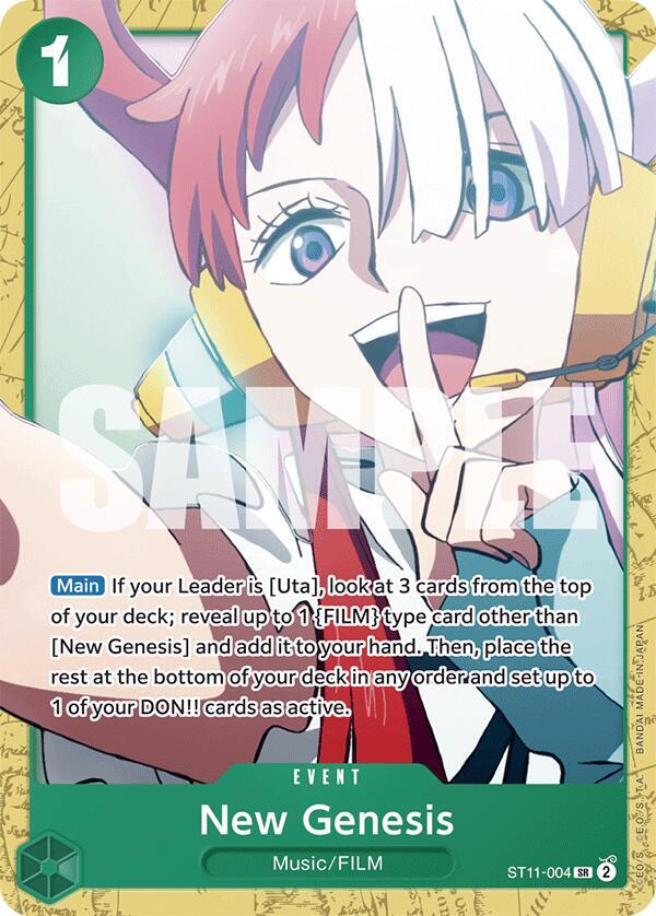 New Genesis (Starter Deck 16: GREEN Uta)(ST11-004)(SR)