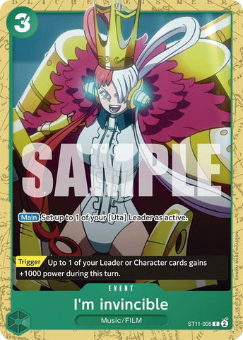 I'm invincible (Starter Deck 16: GREEN Uta)(ST11-005)(C)