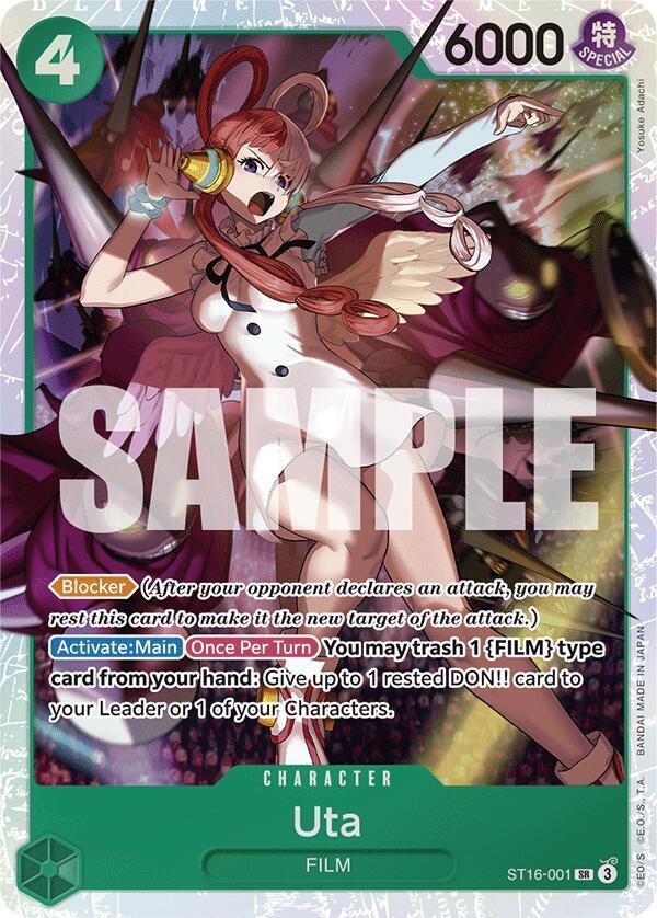 Uta (ST16-001) - Foil (Starter Deck 16: GREEN Uta)(ST16-001)(SR)