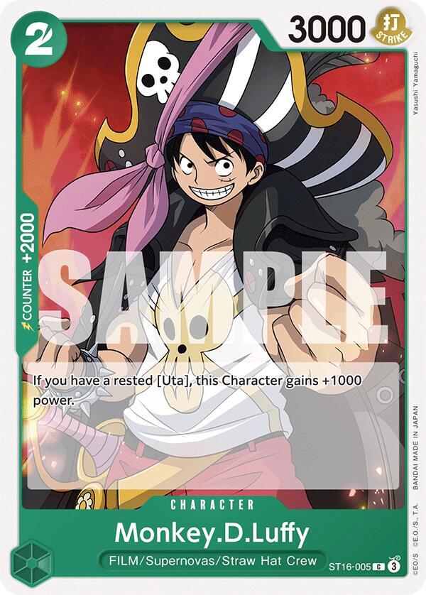 Monkey.D.Luffy (ST16-005) (Starter Deck 16: GREEN Uta)(ST16-005)(C)