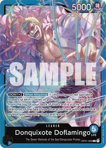 Donquixote Doflamingo (OP01-060) - Foil (Starter Deck 17: BLUE Donquixote Doflamingo)(OP01-060)(L)
